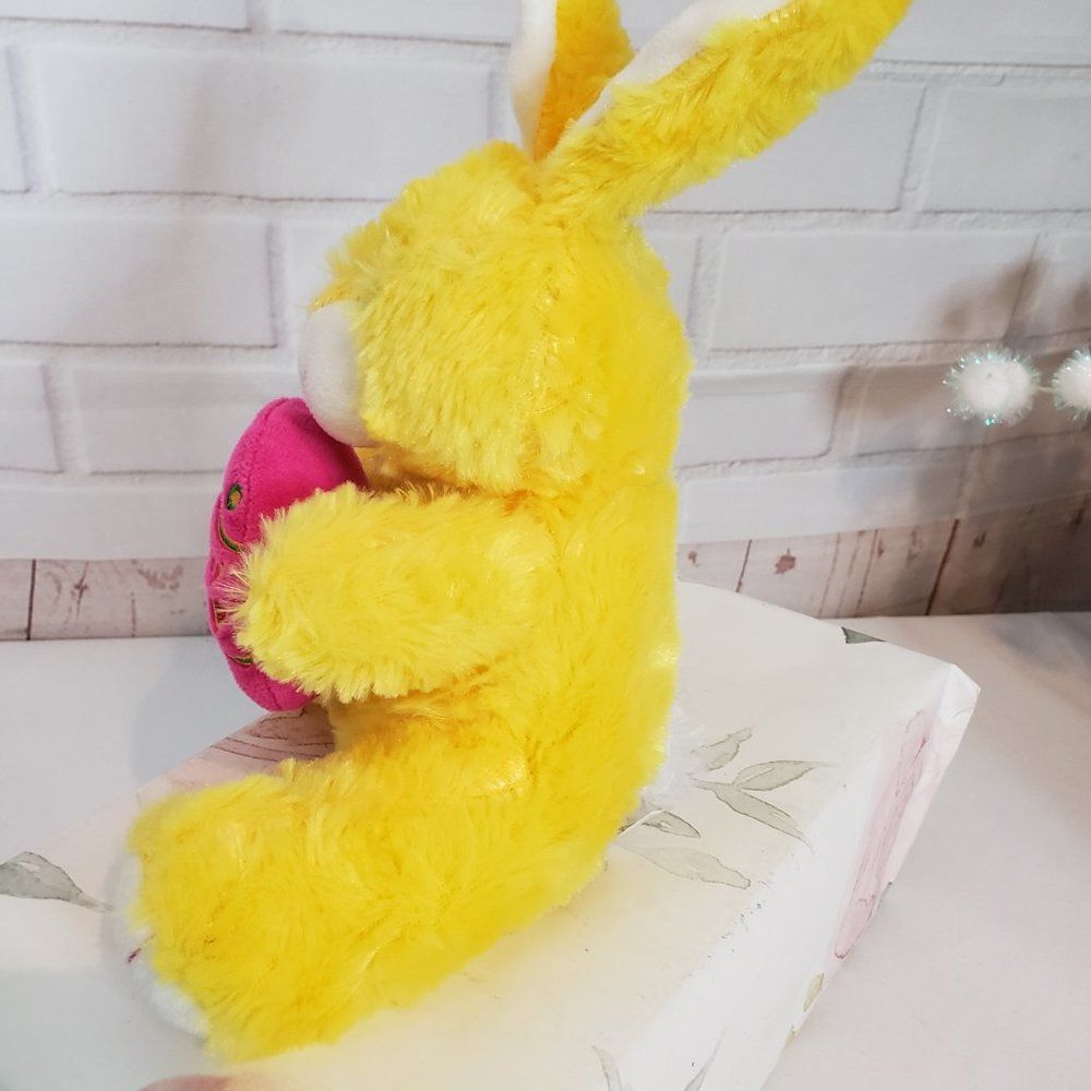 Some Bunny Loves Me Yellow Easter Bunny Plush 10" Stuffed Animal Rabbit - Picture 4 of 10